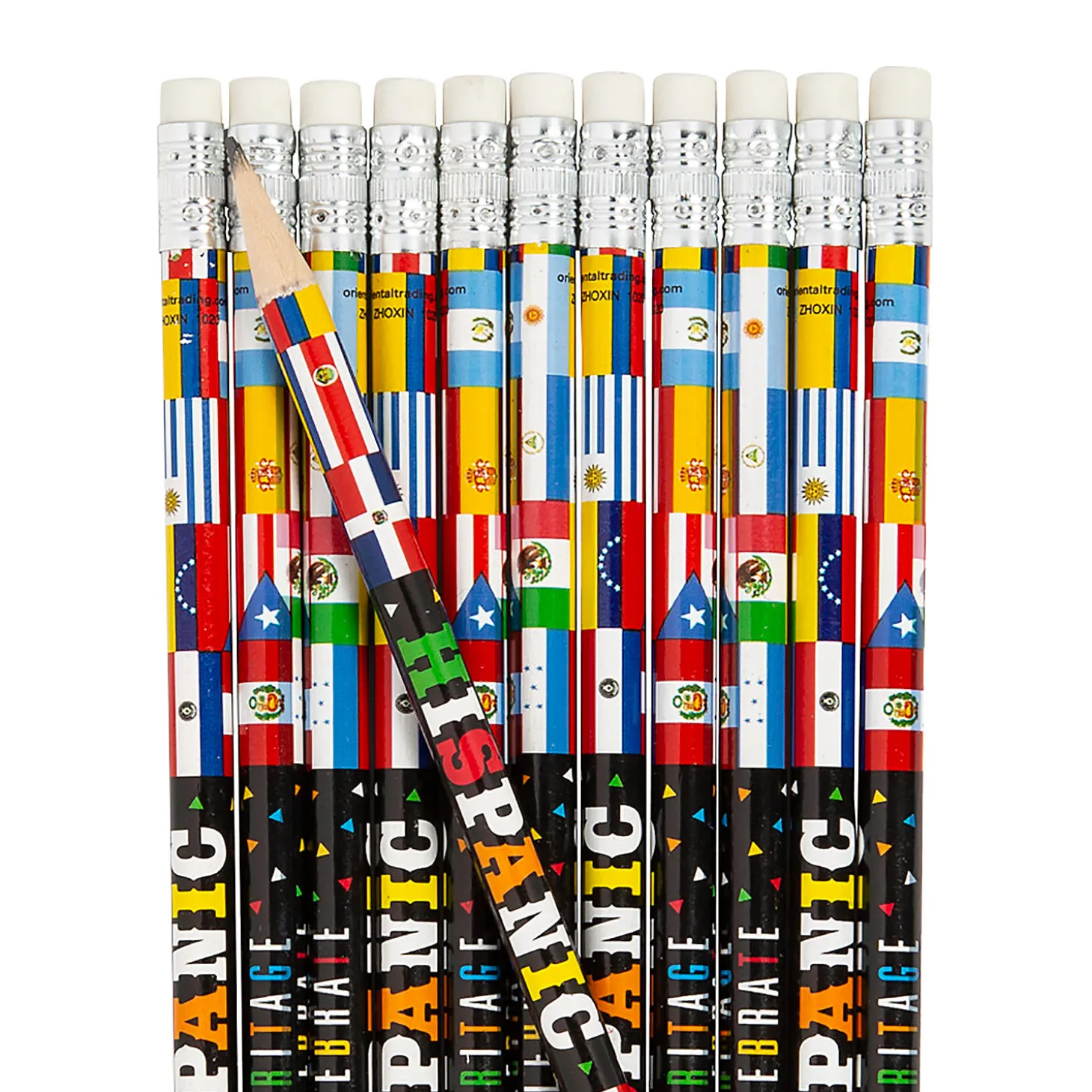 Hispanic Heritage Month Pencils - 24 Pc.