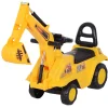 Homcom No Power 3 In 1 Ride On Excavator Digger Construction Truck