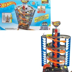 Hot Wheels City Mega Garage Playset With 1 Vehicle