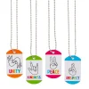 Humankind & Diversity Dog Tag Necklaces - 12 Pc.