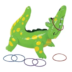 Inflatable Alligator Ring Toss Game