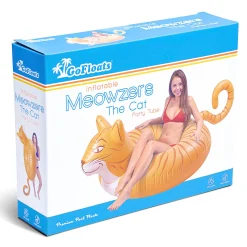 Inflatable Gofloats™ Meowzers Cat Tube Raft