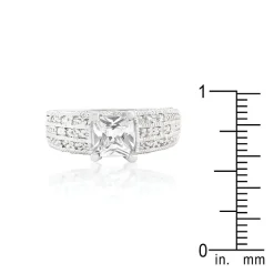 J Goodin Cubic Zirconia Princess Cut Ring Size 5