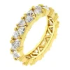 J Goodin Golden Trillion Eternity Ring Size 9