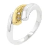J Goodin Two-Tone Swirl Ring Size 5