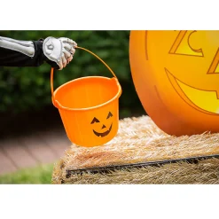 Jack-O'-Lantern Bpa-Free Plastic Trick-Or-Treat Buckets - 12 Pc.