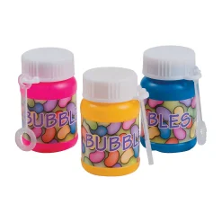 Jelly Bean Mini Bubble Bottles - 24 Pc.