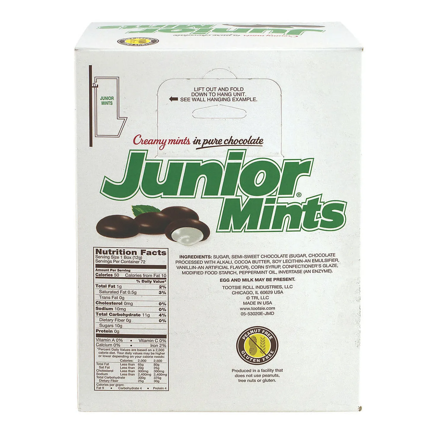Junior Mints Mini Snack Packs, 72 Count
