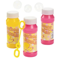 Lemonade-Scented Bubble Bottles - 12 Pc.