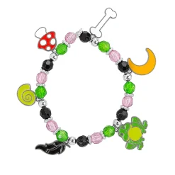Magical Halloween Beaded Charm Bracelet Craft Kit - Makes 12