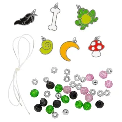 Magical Halloween Beaded Charm Bracelet Craft Kit - Makes 12