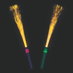 Mardi Gras Fiber Optic Light-Up Wands - 12 Pc.