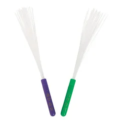 Mardi Gras Fiber Optic Light-Up Wands - 12 Pc.