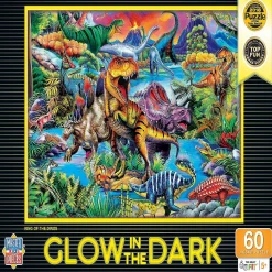 Masterpieces King Of The Dinos Glow 60 Piece