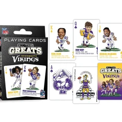 Masterpieces Minnesota Vikings All-Time Greats Playing Cards