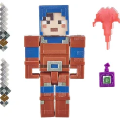 Minecraft Dungeons 3.25-In Collectible Hex Battle Figure And Accessories, Based On Video Game