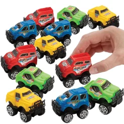 Mini Pull-Back Monster Trucks - 12 Pc.