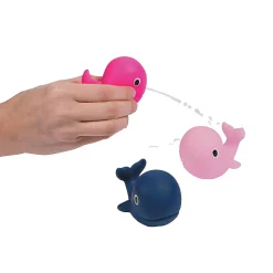 Nautical Girl Whale Squirt Toys - 12 Pc.