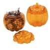 Orange Pumpkin Plastic Favor Containers - 12 Pc.
