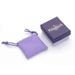 Palmbeach Jewelry Men's Yellow Gold-Plated Sterling Silver Round Cubic Zirconia Diagonal Wedding Band Ring (1.5Mm) Sizes 8-16