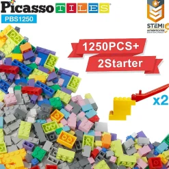 Picassotiles 1250 Piece Building Brick Set Pbs1250