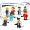 Picassotiles 4 Piece City Builder Character Figure Set