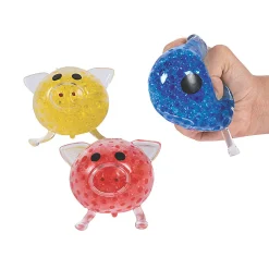 Pig Water Bead Squeeze Toys - 12 Pc.