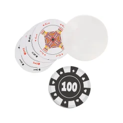 Poker Chip Playing Cards - 12 Pc.