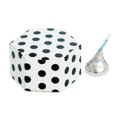 Polka Dot Hexagon Favor Boxes- 24 Pc.