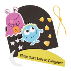 Religious Halloween Monster Sign Craft Kit - Makes 12