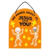 Religious Halloween No Bones About It Jesus Loves You Craft Kit - Makes 12
