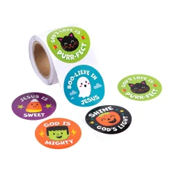 Religious Halloween Sticker Roll - 100 Pc.