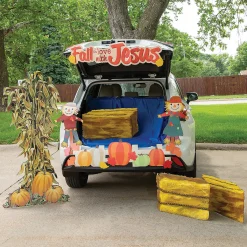 Religious Scarecrow Trunk-Or-Treat Decorating Kit - 22 Pc.