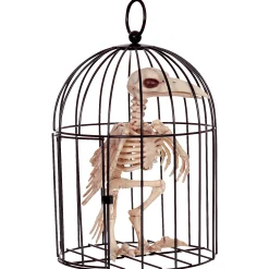 Skeleton Crow In A Cage