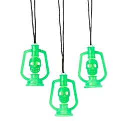 Skull Lantern Necklaces With Glow Stick - 12 Pc.