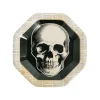 Skull Vintage Halloween Paper Dinner Plates - 8 Ct.