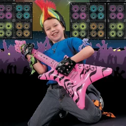 Small Inflatable V Guitars - 12 Pc.