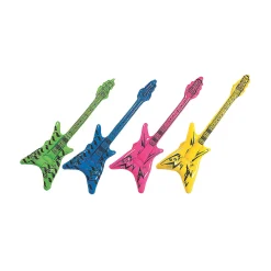 Small Inflatable V Guitars - 12 Pc.