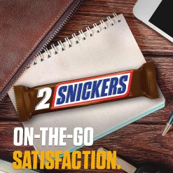 Snickers 2-To-Go Bars, 3.29 Oz, 24 Count