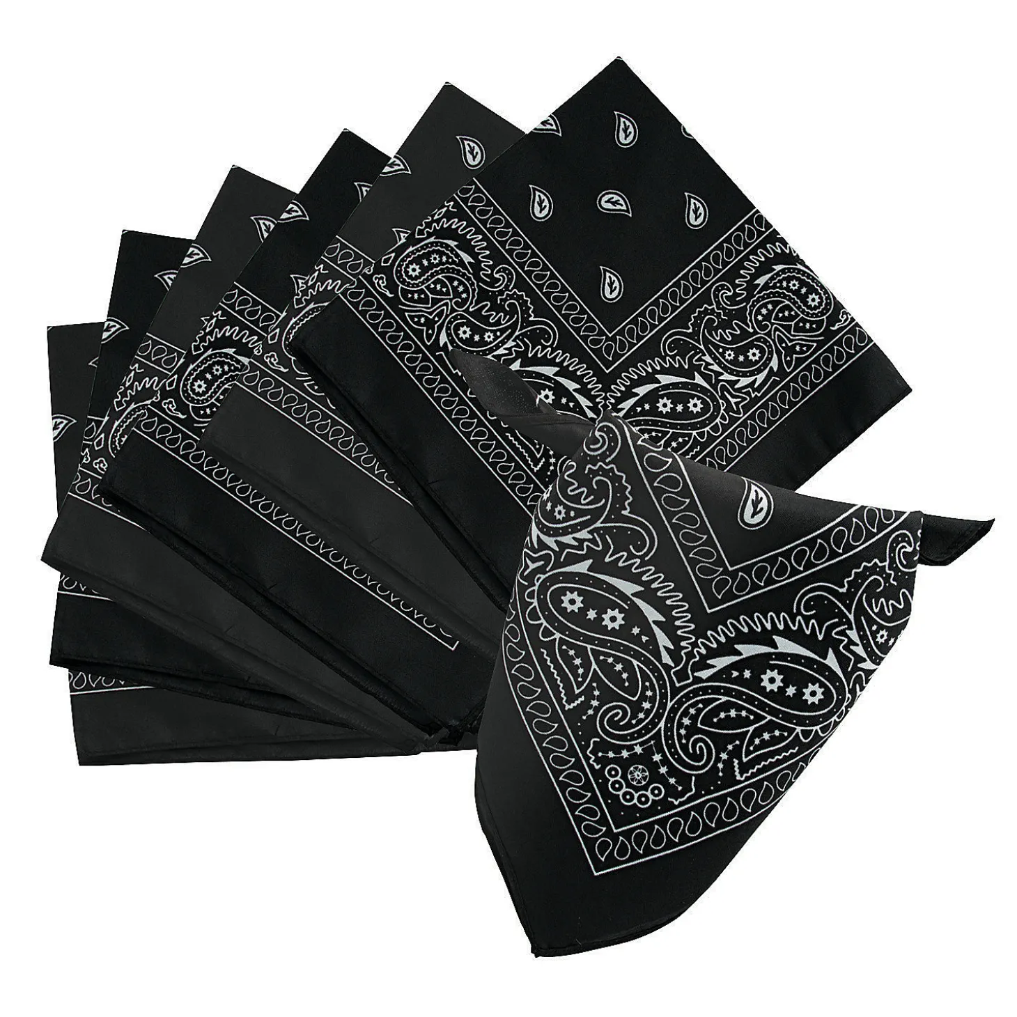 Solid Color Bandanas - 12 Pc.