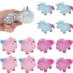 Squishy Water Beads Unicorn Toys - 12 Pc.