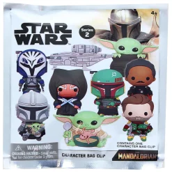 Star Wars Mandalorian Series 2 3D Foam Bag Clip One Random