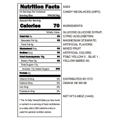 Stretchable Hard Candy Necklaces - 24 Pc.