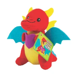 Stuffed Dragon Valentine Exchanges With Card For 12