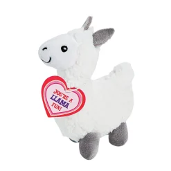 Stuffed Llamas Valentine Exchanges With Card For 12