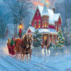 Sunsout Dashing Through The Snow Pc 300 Pc Jigsaw Puzzle