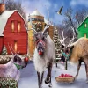 Sunsout Reindeer Farm 1000 Pc Jigsaw Puzzle