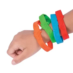 Superhero Sayings Rubber Bracelets - 24 Pc.
