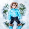 The Queen's Treasures 18 Inch Girl And Boy Doll American Clothes And Accessories, Complete Ski Wear Outfit, 6 Piece Blue Jacket, Pants, Gloves, And Boots