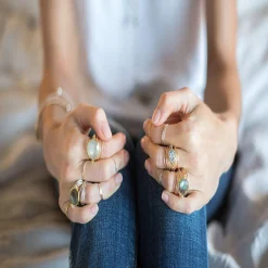 Torrey Ring Blue Chalcedony